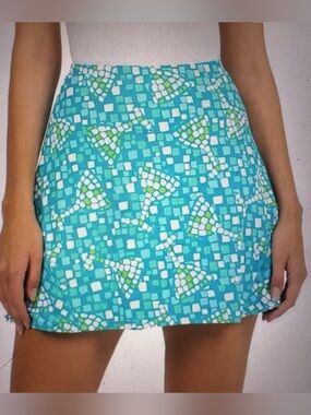 IBKUL‎ Swing Skort Women Size L EUC Lined Cool Quick-Dry UPF50+ Pocket